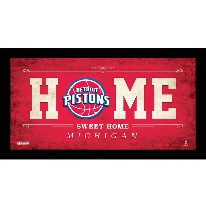 Detroit Pistons 6x12 Home Sweet Home Sign