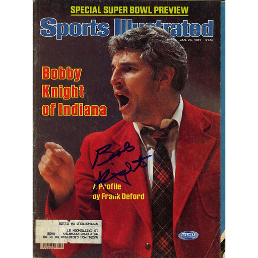 Bob Knight Signed 12681 Sports Illustrated Magazine