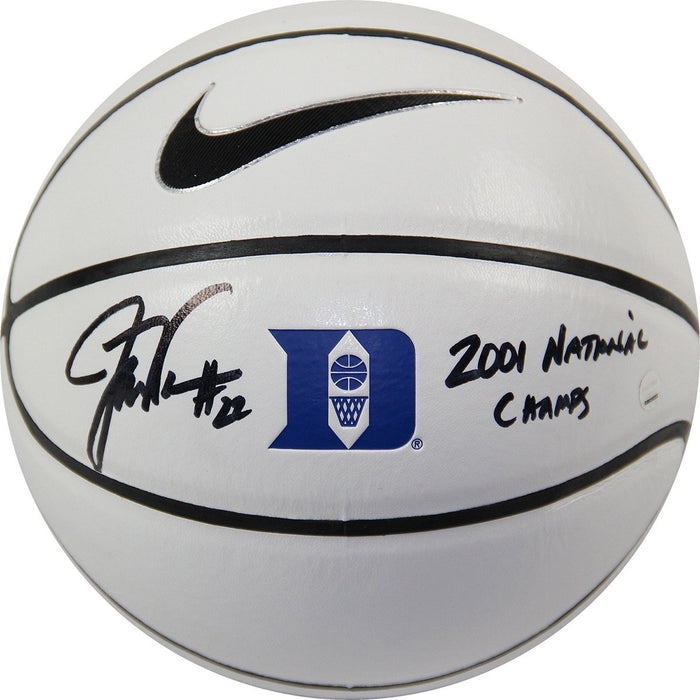 Jay Williams Signed Duke Mini Basketball w 2001 NCAA Champs Insc