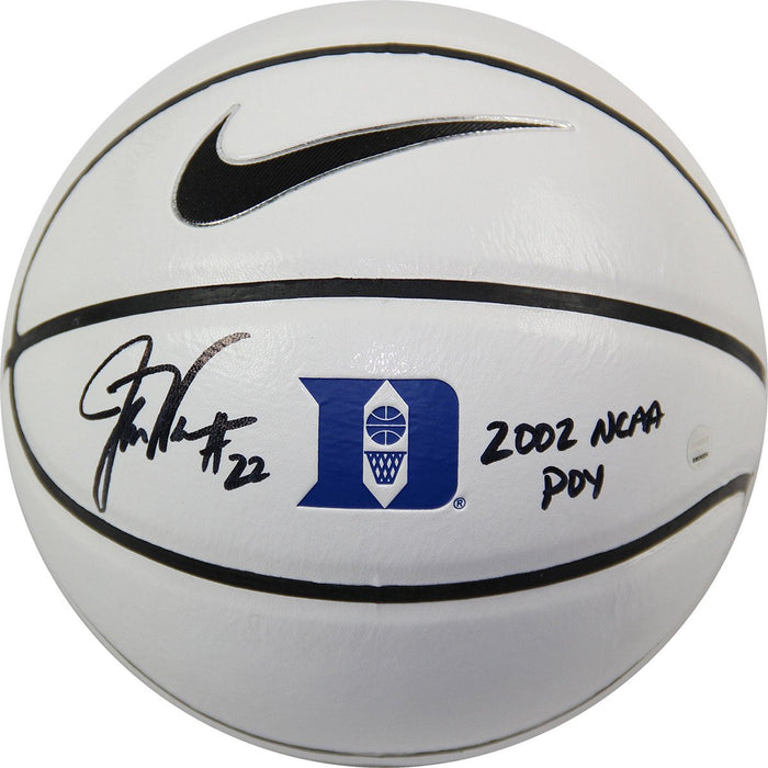 Jay Williams Signed Duke Mini Basketball w 2002 NCAA POY Insc