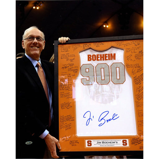 Jim Boeheim Signed Syracuse 900 Win Jersey 16x20 Photo