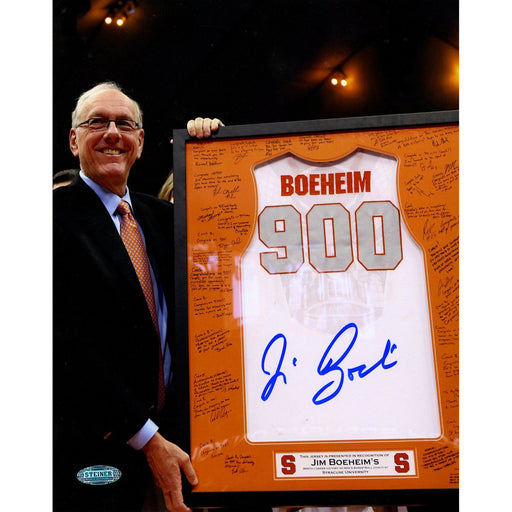 Jim Boeheim Syracuse 900 Win Jersey Signed 8x10 SPhoto (Getty 158641571)