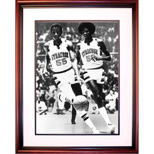 Roosevelt Bouie and Louis Orr Syracuse Basketball Framed 16x20 Photo