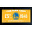 Golden State Warriors Man Cave Sign 10x20 Framed Photo