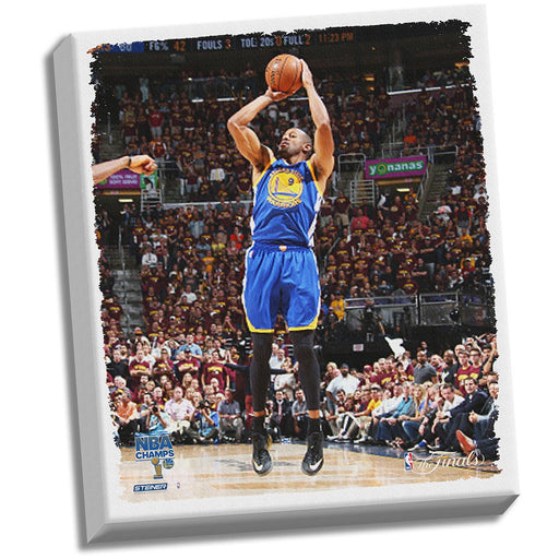 Stephen Curry Golden State Warriors 2015 NBA Championship MVP 22x26 Stretched Canvas