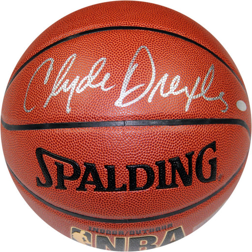 Clyde Drexler Signed NBA ZiO Basketball