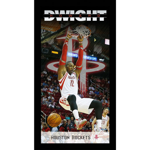 Dwight Howard Houston Rockets Player Profile Wall Art 9.5x19 Framed Photo