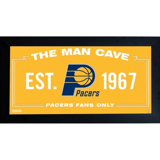 Indiana Pacers Man Cave Sign 6x12 Framed Photo