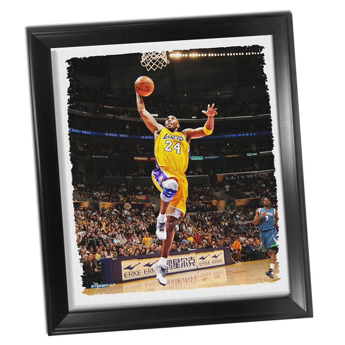 Kobe Bryant Dunk Framed Stretched 22x26 Canvas