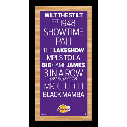 Los Angeles Lakers Subway Sign Wall Art 9.5x19 Photo