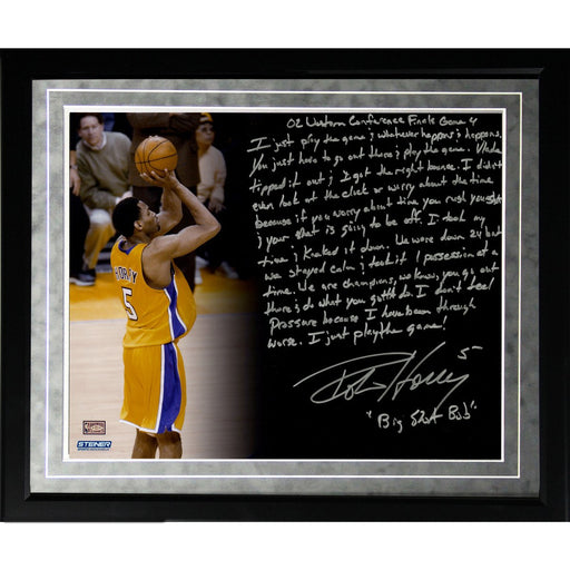 Robert Horry Facsimile Big Shot Rob Framed Metallic 16x20 Story Photo