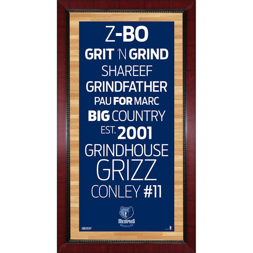 Memphis Grizzlies Subway Sign Wall Art 16x32 Photo