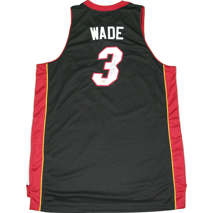 Dwayne Wade Signed Miami Heat Black Adidas Swingman Jersey (Rich Altmans Hollywood Collectibles Holo Only)