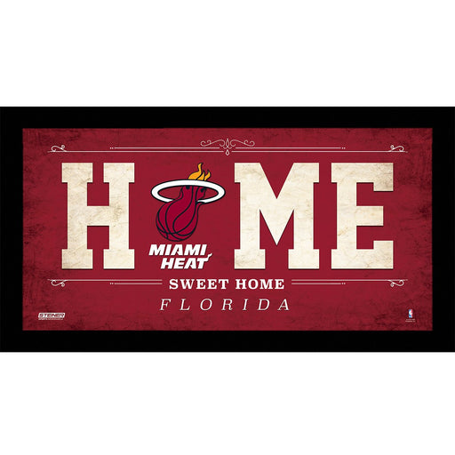 Miami Heat 6x12 Home Sweet Home Sign