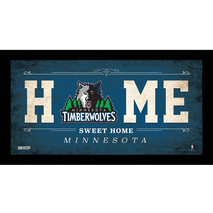 Minnesota Timberwolves 10x20 Home Sweet Home Sign