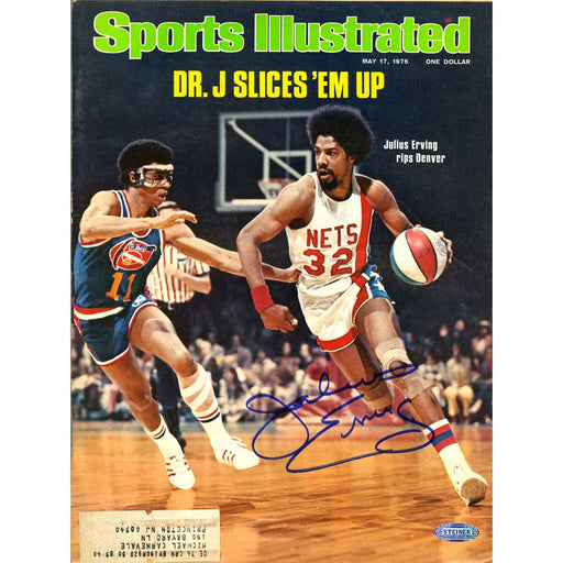 Julius Erving 51776 Signed Sports Illustrated Magazine