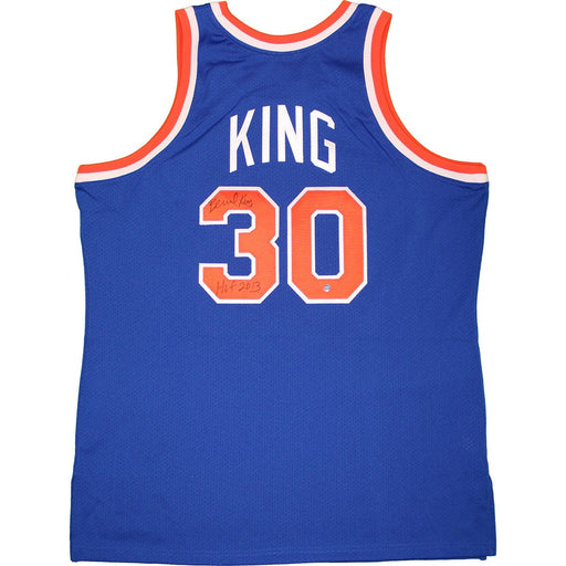 Bernard King New York Knicks Signed Blue Jersey w HOF 2013 Insc