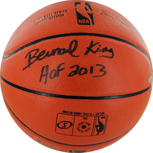 Bernard King Signed IO Basketball w HOF insc