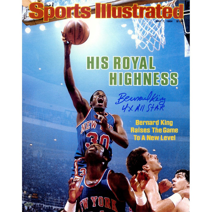 Bernard King Signed Sports Illustrated 16x20 Photo w 4x All Star Insc