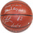 Bernard King Carmelo Anthony Dual Signed IO NBA Brown Basketball w 62 12414 Insc By Anthony and Knicks Legends HOF 2013 Insc By K