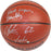 Bernard King Carmelo Anthony Dual Signed IO NBA Brown Basketball w 62 12414 Insc By Anthony and Knicks Legends Insc By King