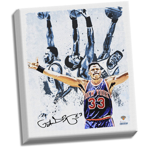 Patrick Ewing Light Signed 22x26 Canvas