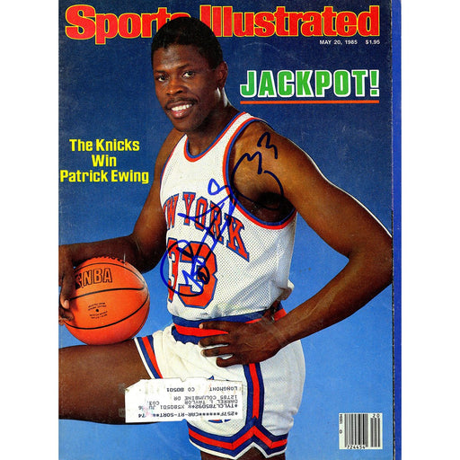 Patrick Ewing Signed 52085 Sports Illustrated Magazine