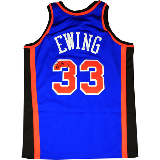 Patrick Ewing Signed Authentic 1996-1997 Mitchell & Ness Blue Jersey