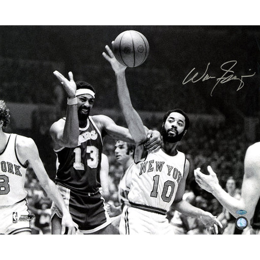 Walt Frazier BW vs. Chamberlain Horizontal Signed 16x20