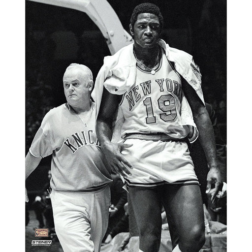 Willis Reed Helped Off Court 8x10 Photo