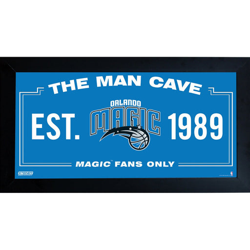 Orlando Magic Man Cave Sign 6x12 Framed Photo