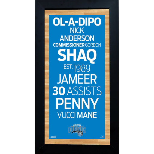 Orlando Magic Subway Sign 6x12 Framed Photo