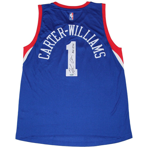 Michael Carter-Williams Signed 76ers Royal Swingman Jersey w ROYInsc.