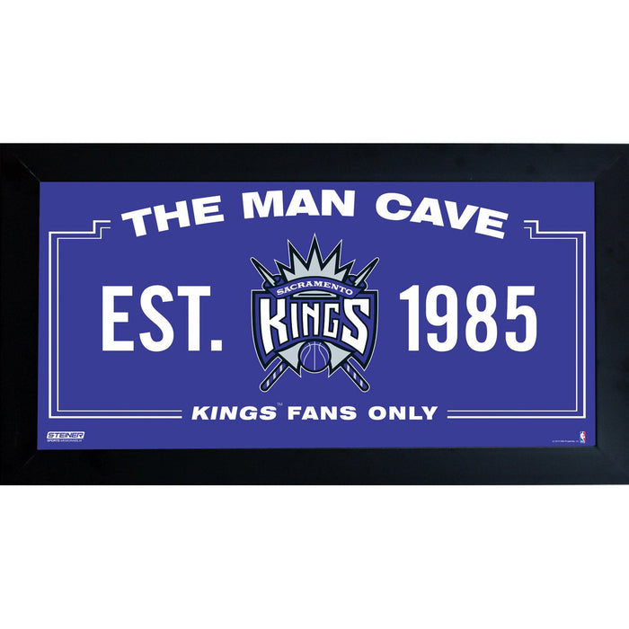 Sacremento Kings Man Cave Sign 6x12 Framed Photo