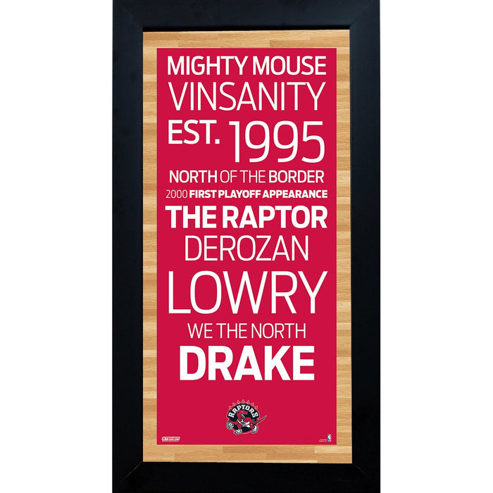 Toronto Raptors Subway Sign 6x12 Framed Photo