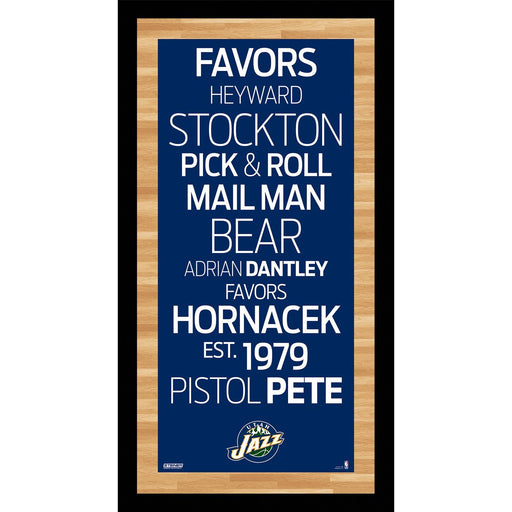 Utah Jazz Subway Sign Wall Art 9.5x19 Photo