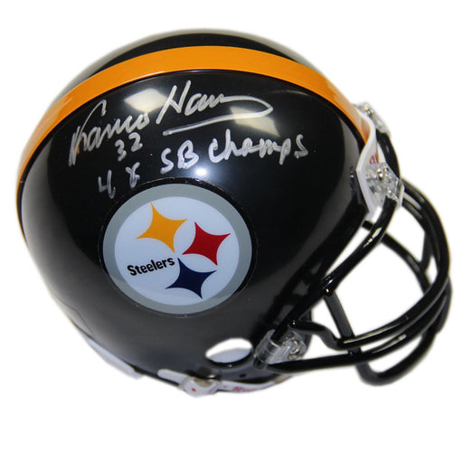 Franco Harris Signed Mini Helmet W 4x SB Champs insc