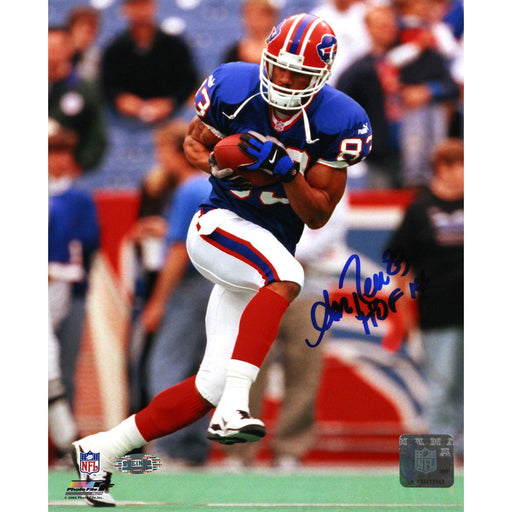 Andre Reed Running with Ball Vertical Bills 8x10 wHOF 14Insc.