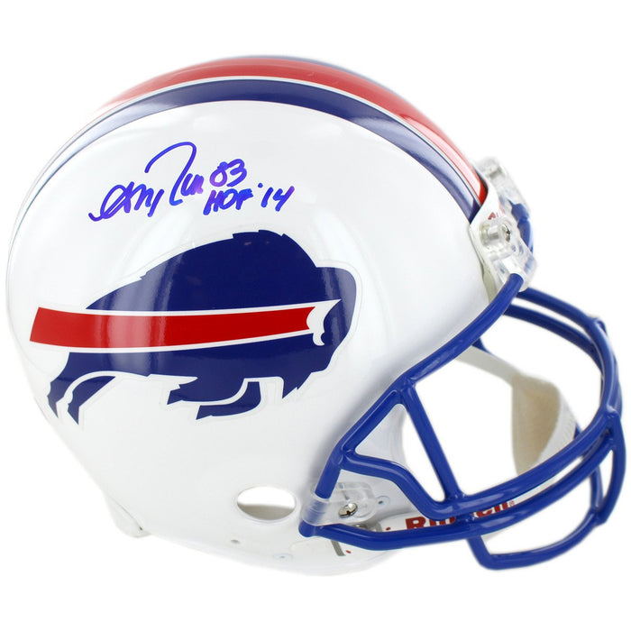 Andre Reed Signed Buffalo Bills White Replica Throwback 76-83 Helmet w HOF 14 insc