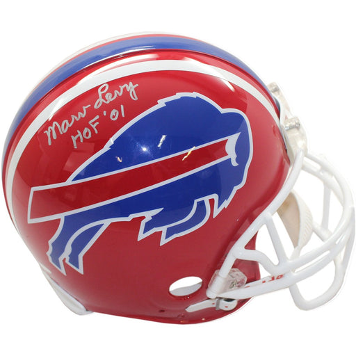 Marv Levy Signed Replica Red Bills Helmet w HOF insc