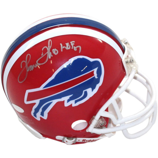 Thurman Thomas Signed Buffalo Bills Mini Helmet w HOF 07 Insc