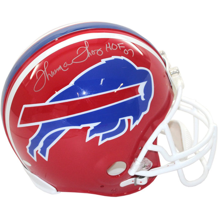 Thurman Thomas Signed Red Buffalo Bills Authentic Helmet w HOF Insc.