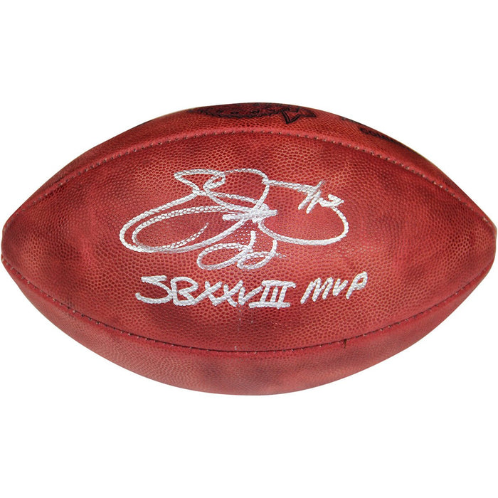 Emmitt Smith Signed SB XXVIII Football wSB XXVIIIMVP Inscription