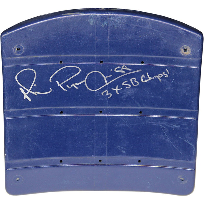 Michael Irvin Signed Texas Stadium Seatbottom with 3X SB Champs Insc.