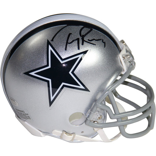 Tony Romo Signed Cowboys Mini Helmet (Schwartz Sports Authentic)