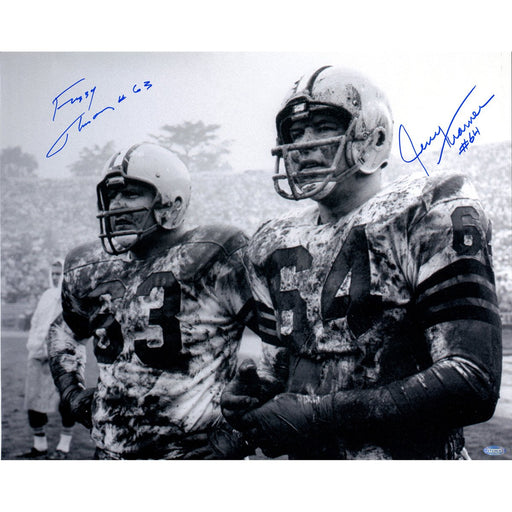 Fuzzy ThurstonJerry Kramer Dual Signed 16x20 Horizontal BW Photo