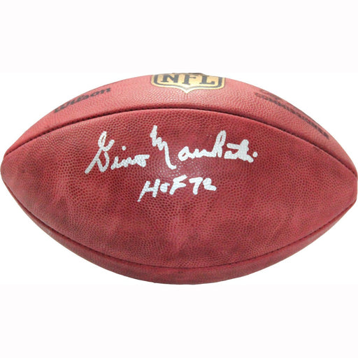 Gino Marchetti Signed NFL Football w HOF Insc