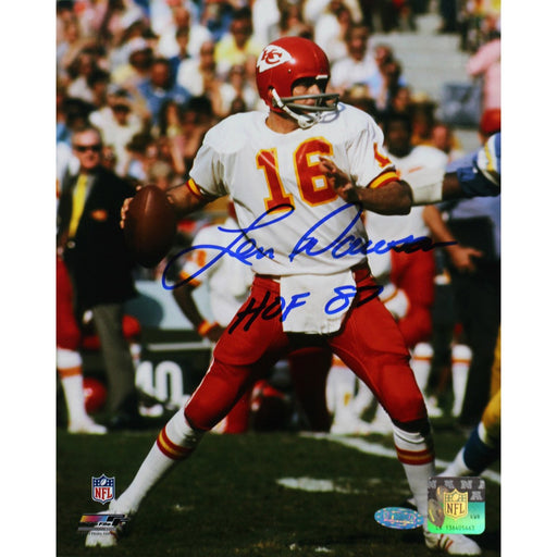 Len Dawson Signed 8x10 Photo w HOF insc