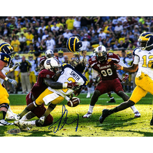 Jadeveon Clowney Hit vs. Michigan Signed 16x20 Photo