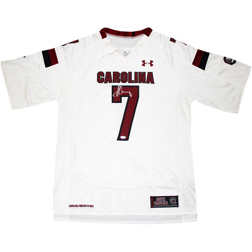 Jadeveon Clowney Signed South Carolina Replica Home White Jersey